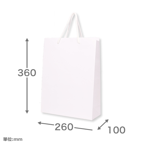 Mサイズのワンポイント名入れ紙袋