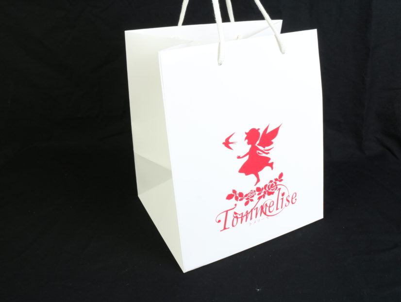 プリザーブドフラワーの製作、販売を行っていらっしゃる会社様の店舗用紙袋